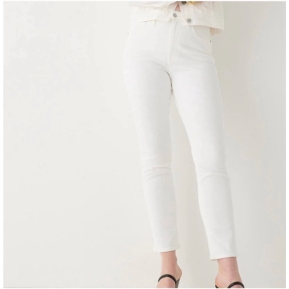 J.Crew White Curvy Vintage Slim Straight Jeans - Picture 10 of 11